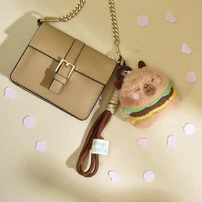 Capybara Wristlet Plush Keychain