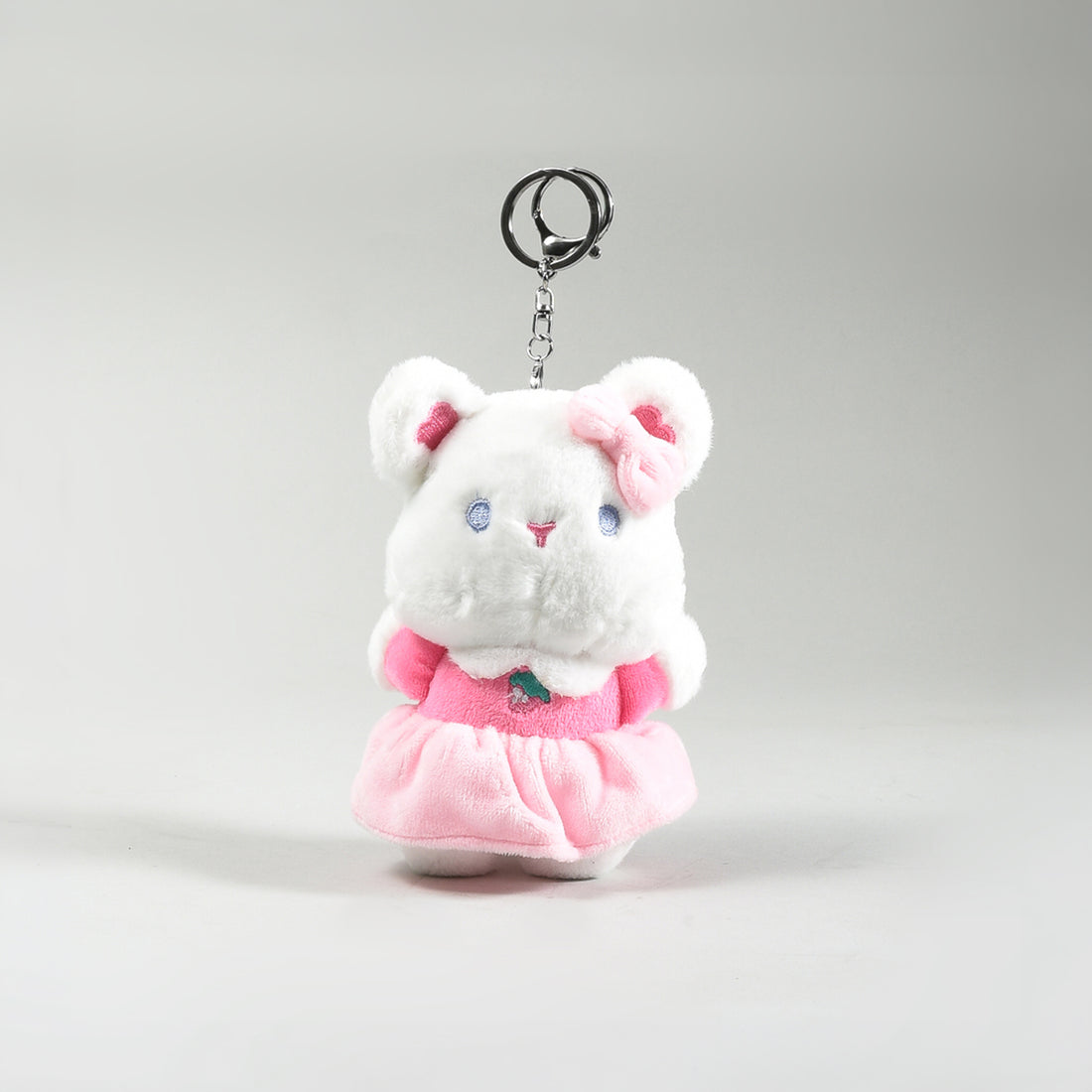 Mumuso Ballerina Bear Plush Keychain- Pink