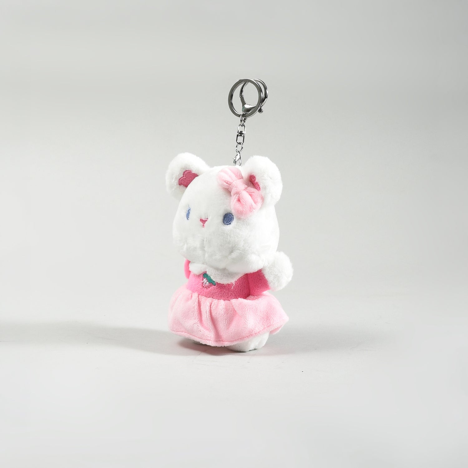 Mumuso Ballerina Bear Plush Keychain- Pink