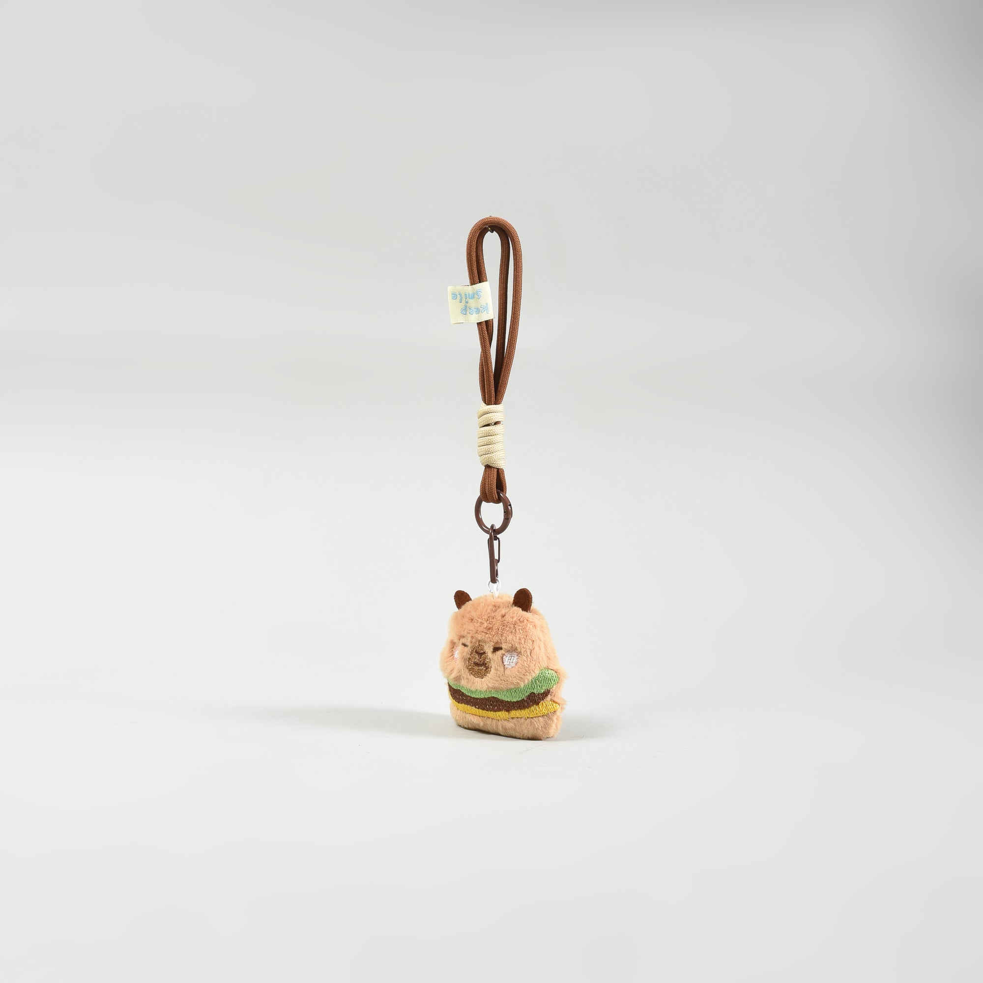 Capybara Wristlet Plush Keychain