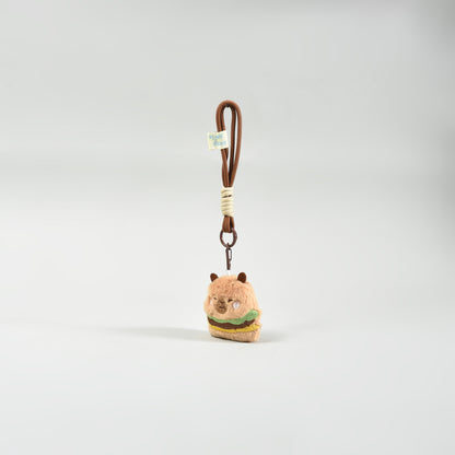 Capybara Wristlet Plush Keychain