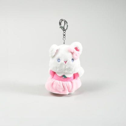 Mumuso Ballerina Bear Plush Keychain- Pink