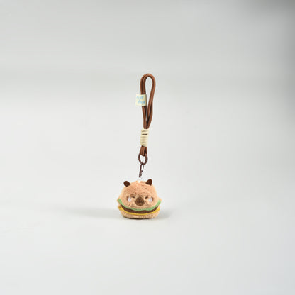 Capybara Wristlet Plush Keychain