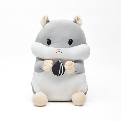 Cute Hamster Handwarmer Pillow- Beige and Gray