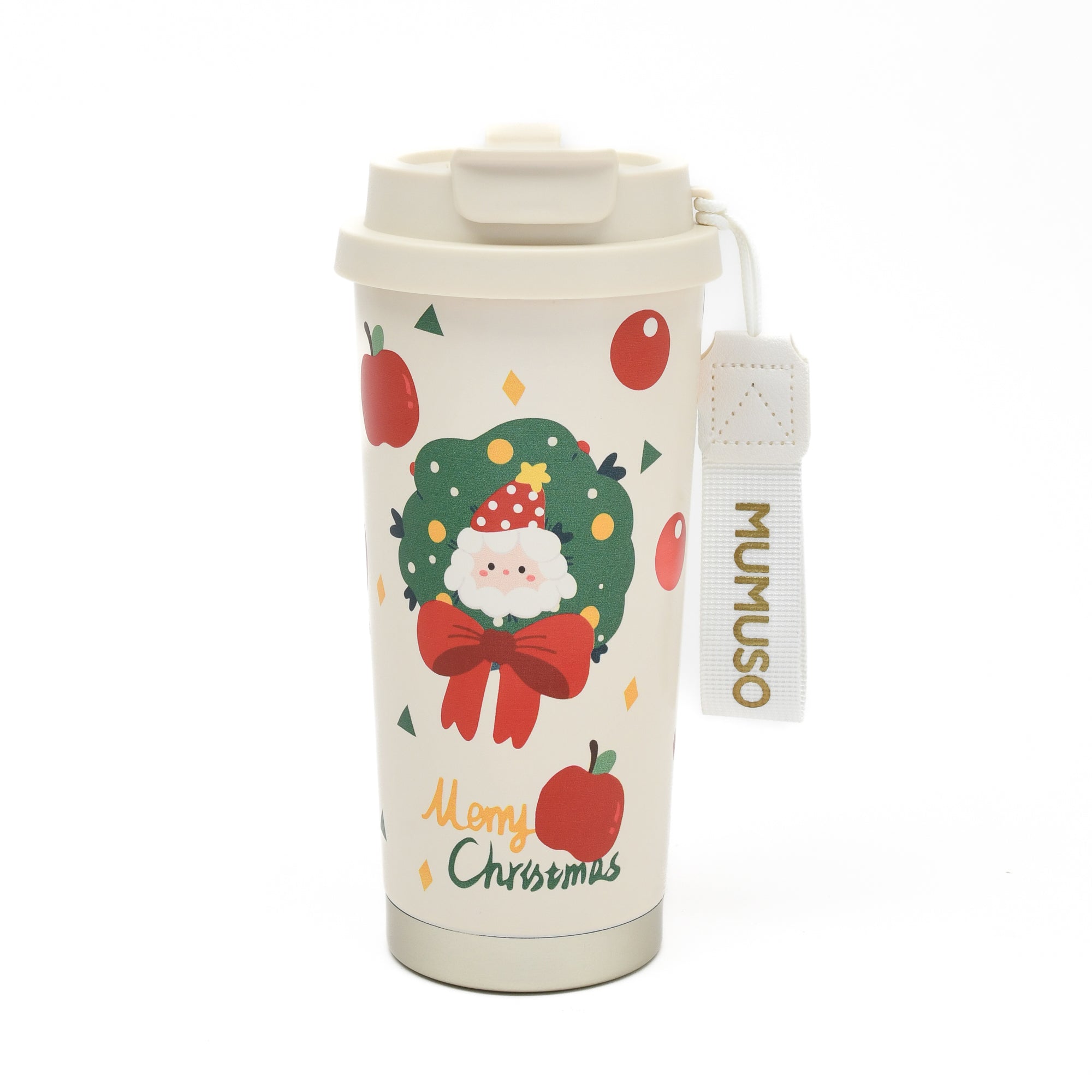 Christmas Dual-Use Insulated Coffee Tumbler (Santa Claus/500 mL)