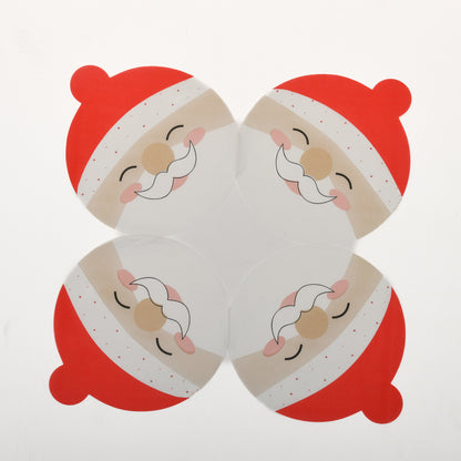 Santa Shaped Christmas Napkins- 20 sheets