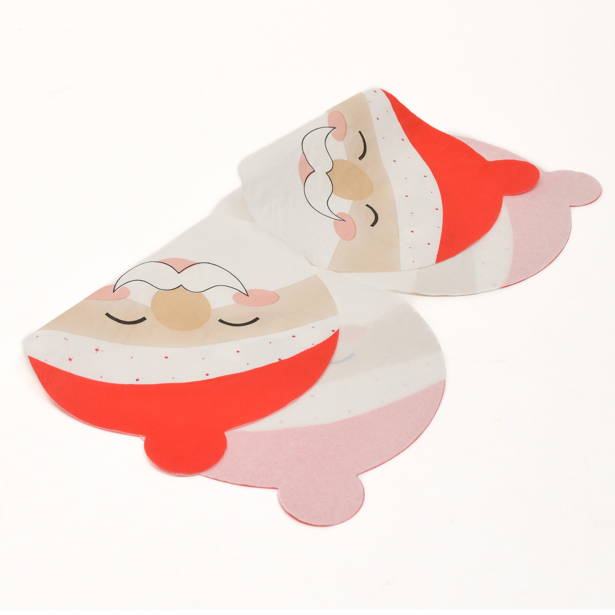 Santa Shaped Christmas Napkins- 20 sheets
