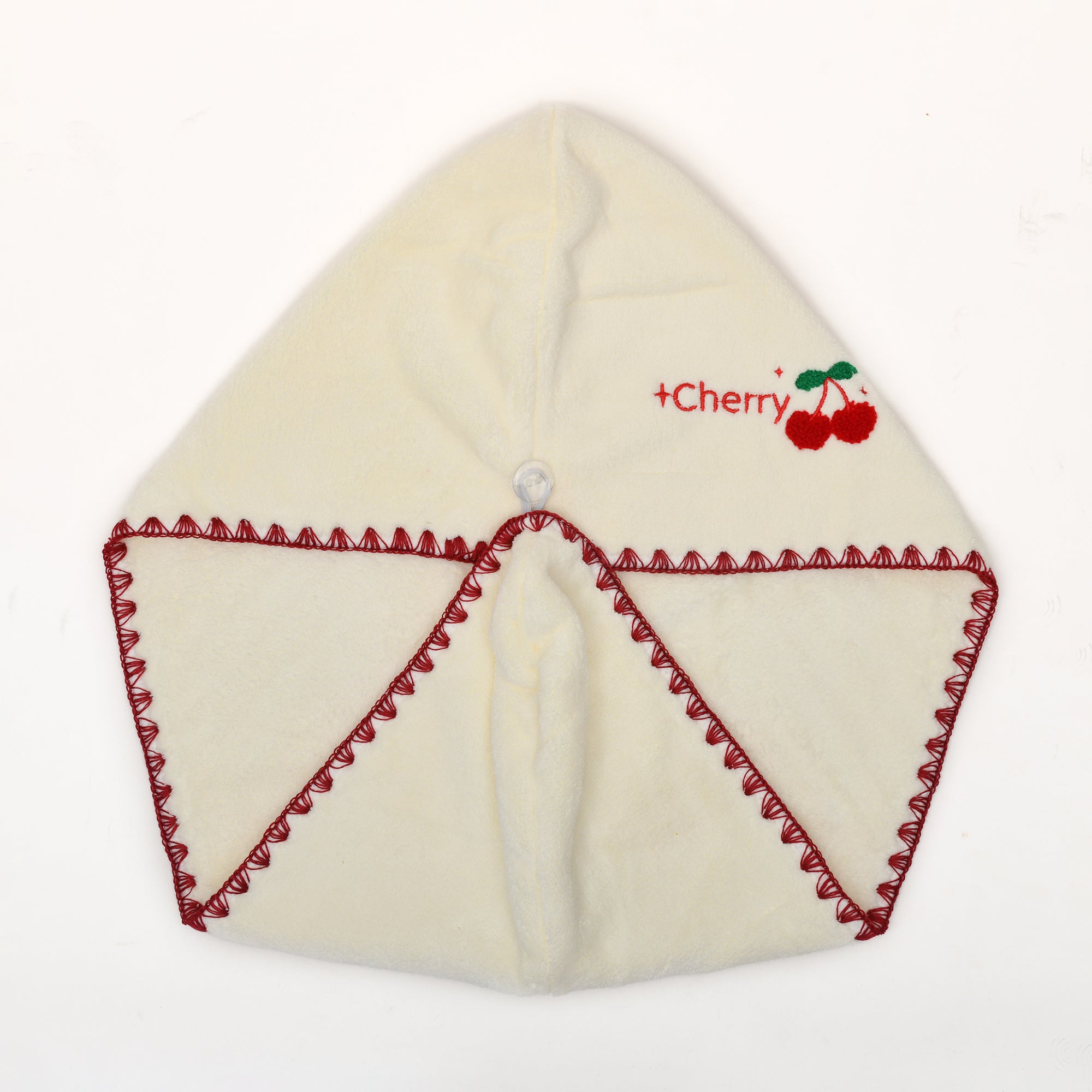 Water-Absorbent Coral Velvet Hair Drying Towel (Cherry)