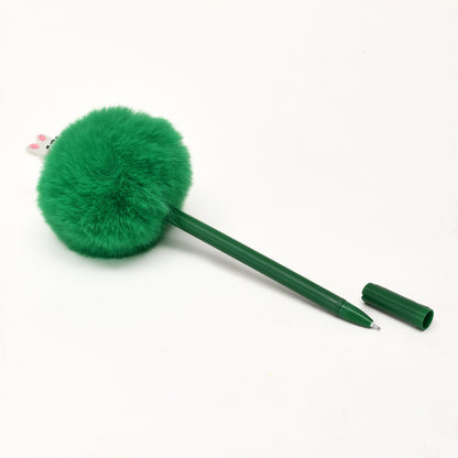 Cute Bunny Pompom Gel Pen
