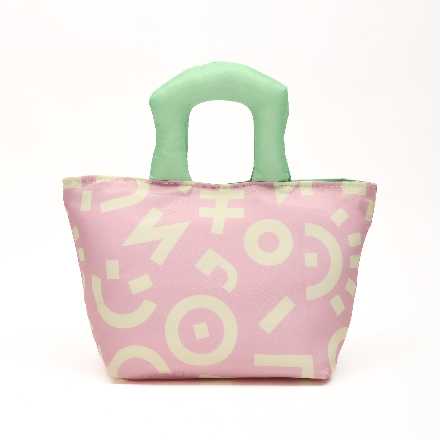 Colourful Cartoon Lunch Bag- Pink/Purple
