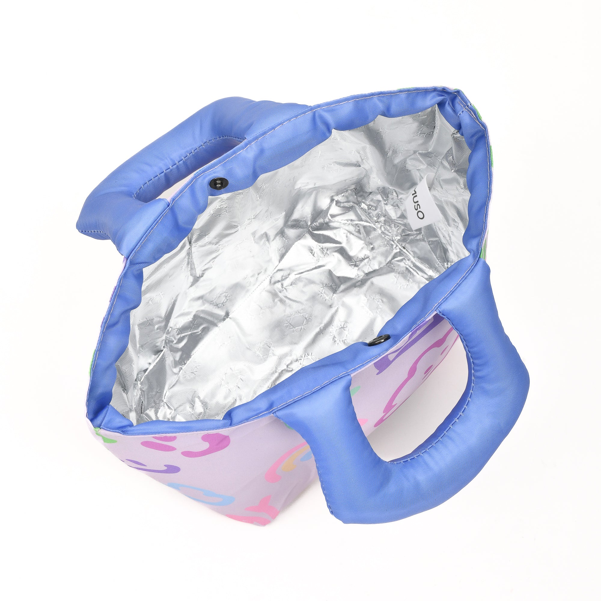 Colourful Cartoon Lunch Bag- Pink/Purple