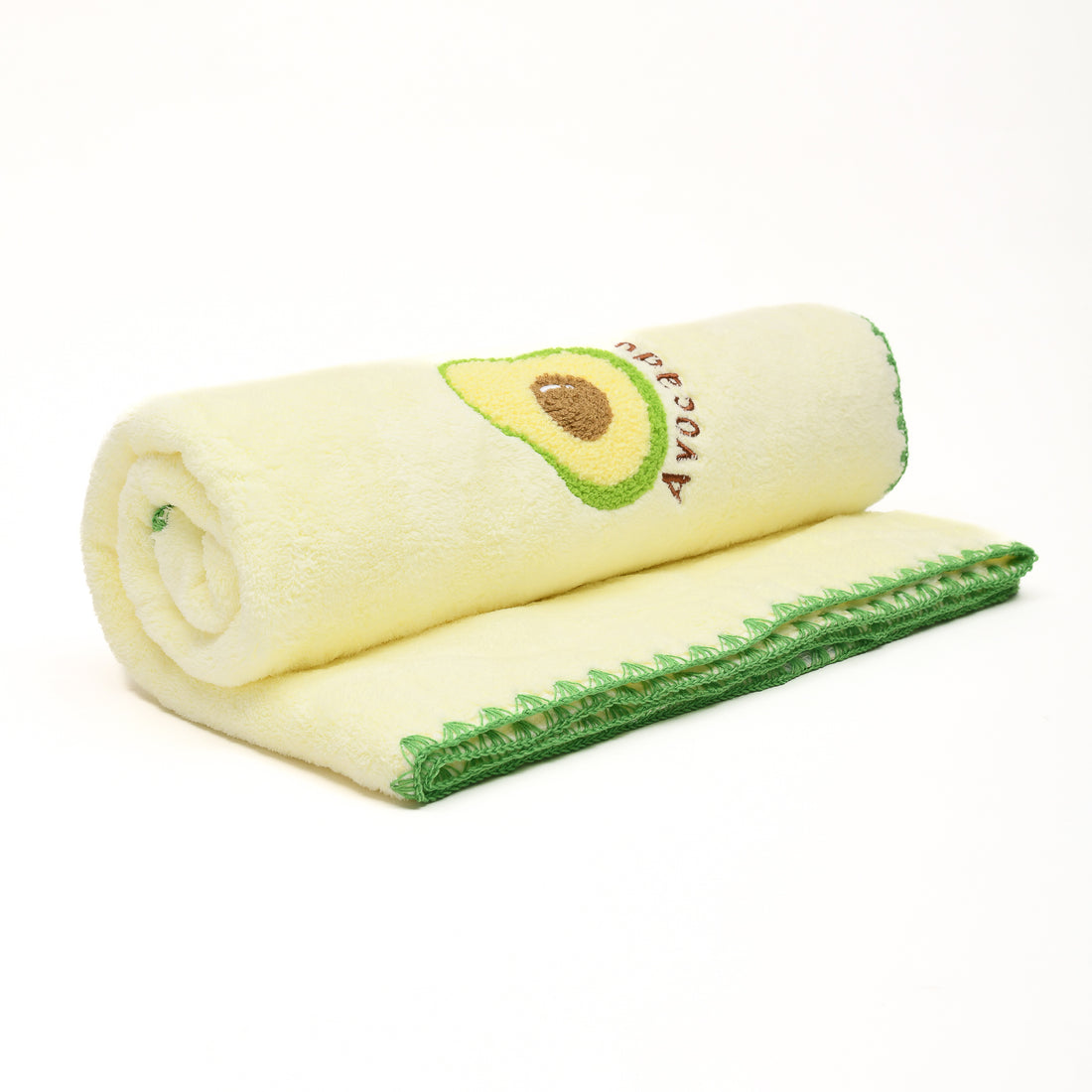 Super-Absorbent Coral Velvet Bath Towel (Avocado)