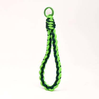 Braided Phone Wrist Band with Phone Charm- Avocado