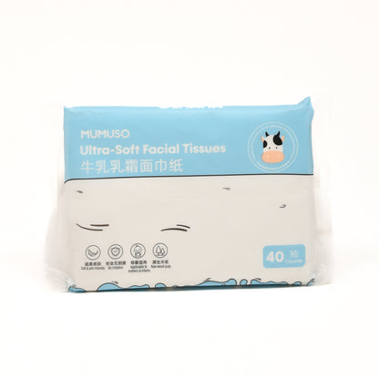 Mumuso Ultra-Soft Facial Tissues- 40 pulls