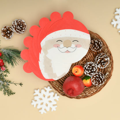 Santa Shaped Christmas Napkins- 20 sheets