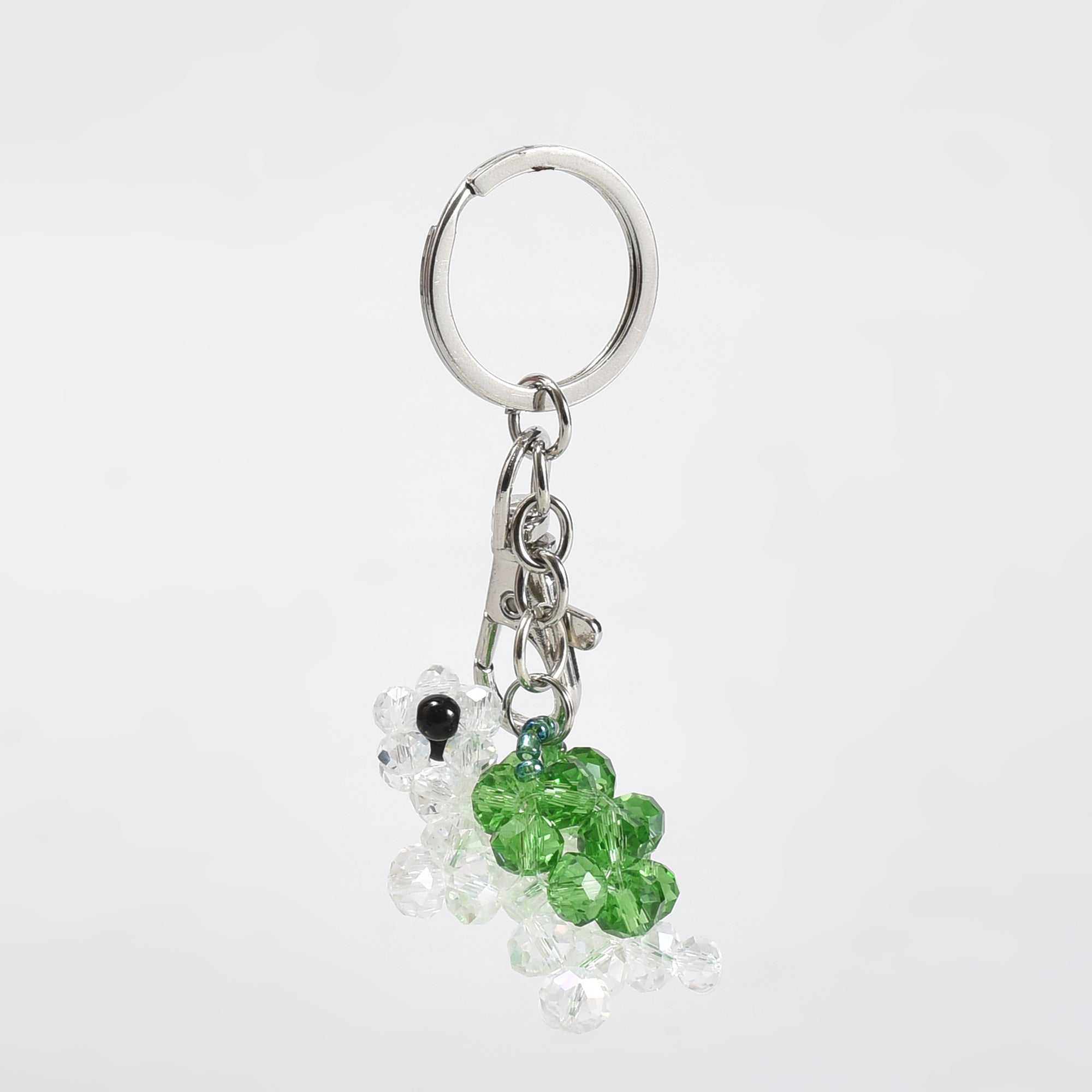 Mumuso Dazzling Crystal Keychain — Turtle