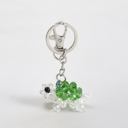 Mumuso Dazzling Crystal Keychain — Turtle