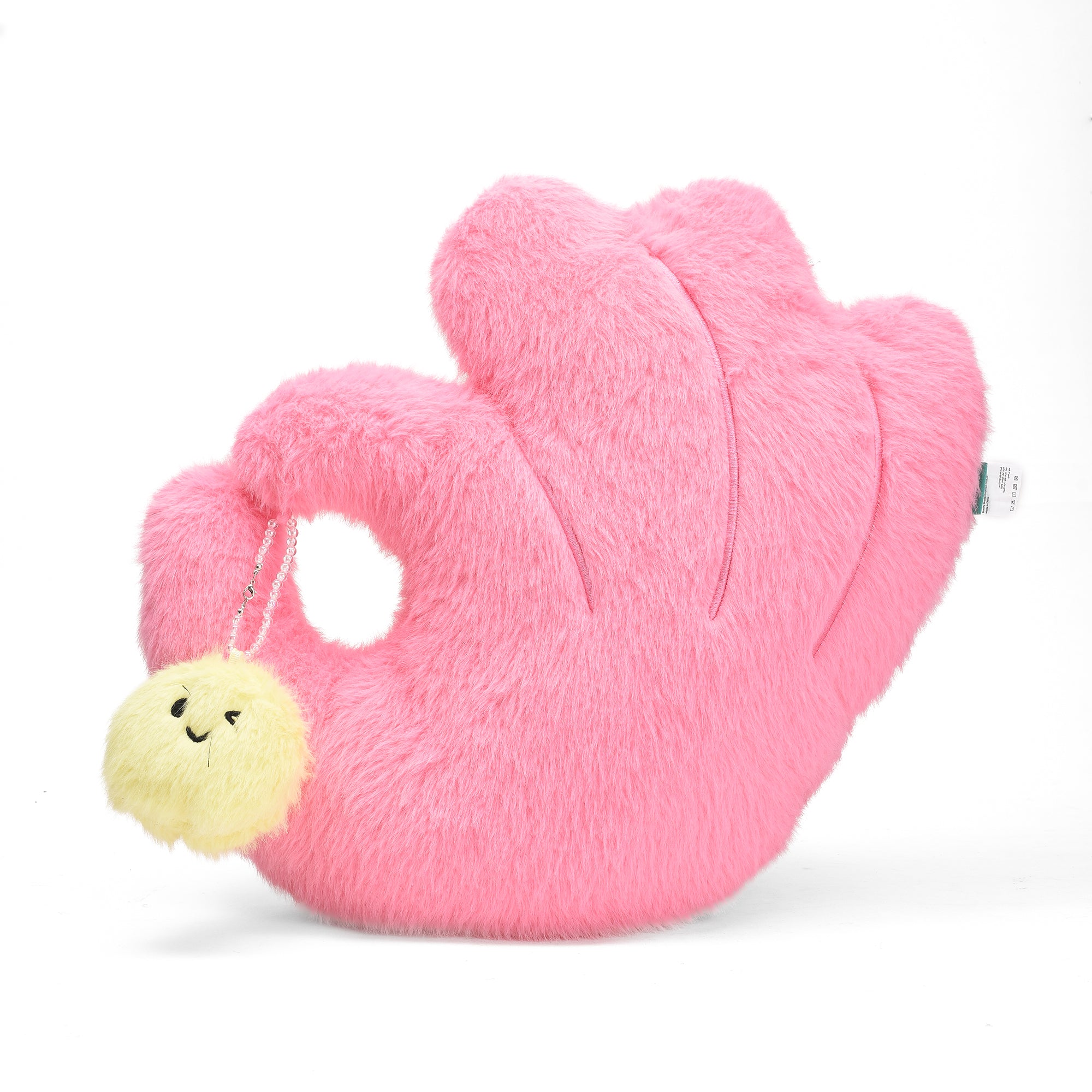 OK  Sign- Shaped Plush Pillow- Pink/ Blue