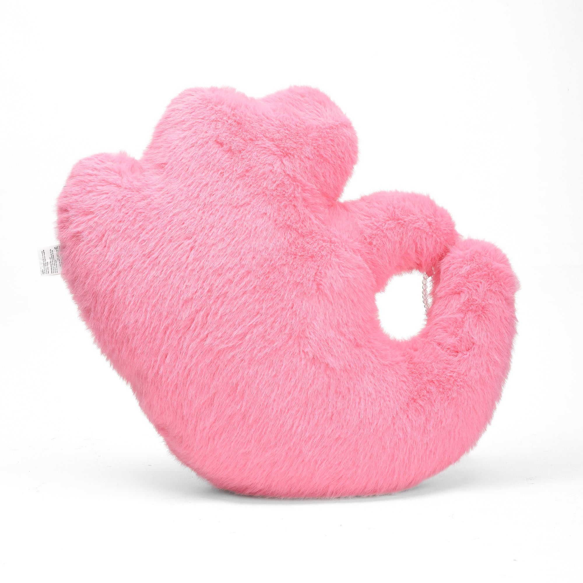 OK  Sign- Shaped Plush Pillow- Pink/ Blue