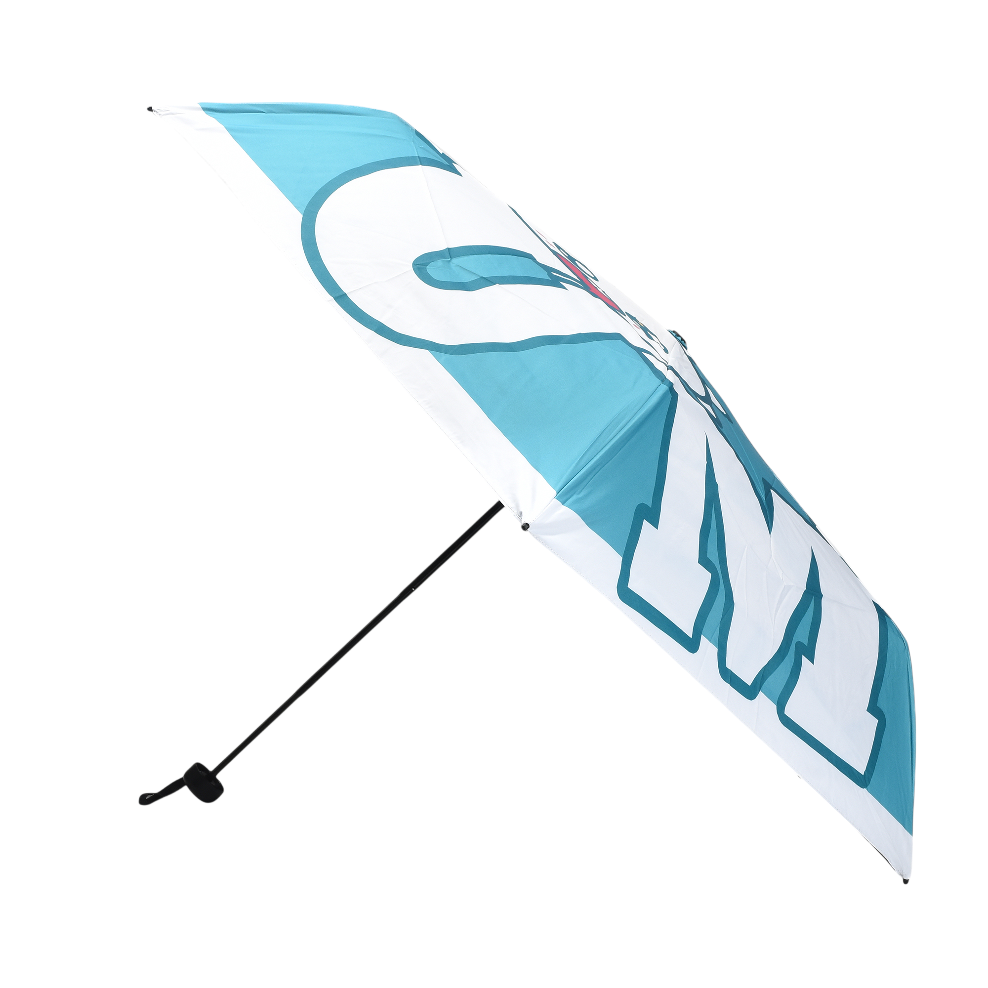 MUMUSO Compact Cartoon Umbrella – Teal Pop Edition