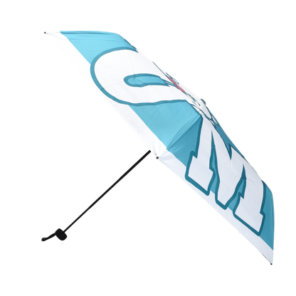 MUMUSO Compact Cartoon Umbrella – Teal Pop Edition