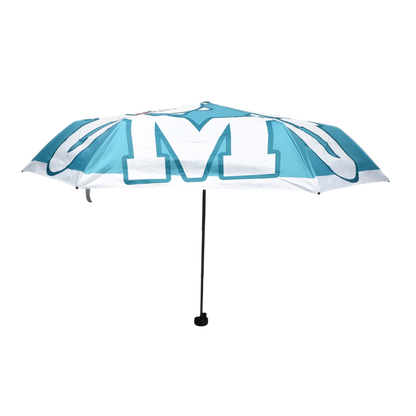 MUMUSO Compact Cartoon Umbrella – Teal Pop Edition