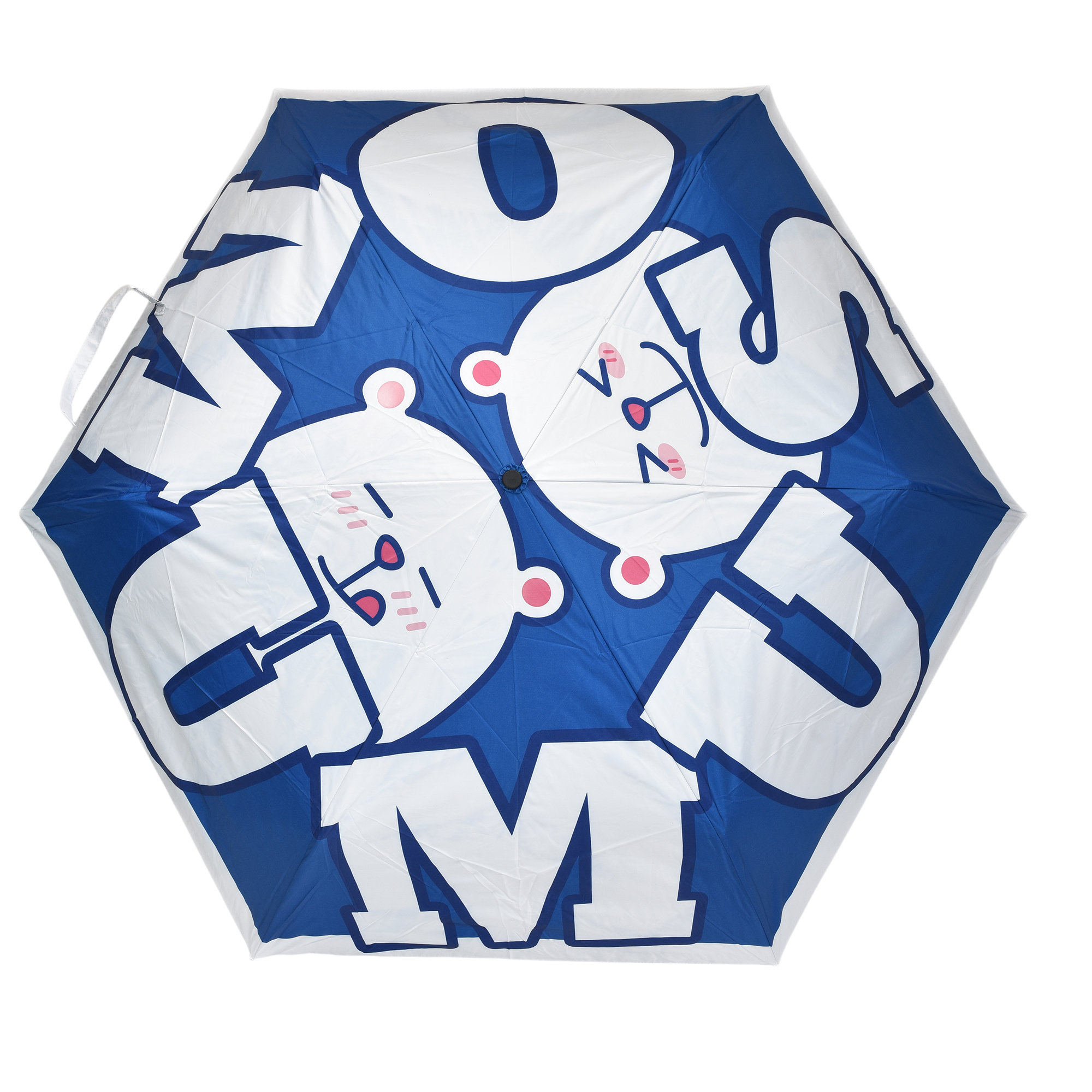 MUMUSO Foldable Cartoon Umbrella – Bold Blue Edition