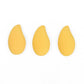 Mumuso Mango-Shaped Makeup Sponges- 3 Pack