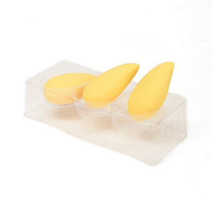 Mumuso Mango-Shaped Makeup Sponges- 3 Pack