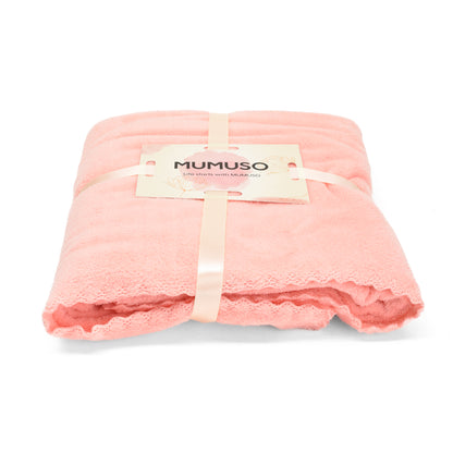 Ultra-Soft Cute Bear Towels Gift Box - Set of 3 / Pink