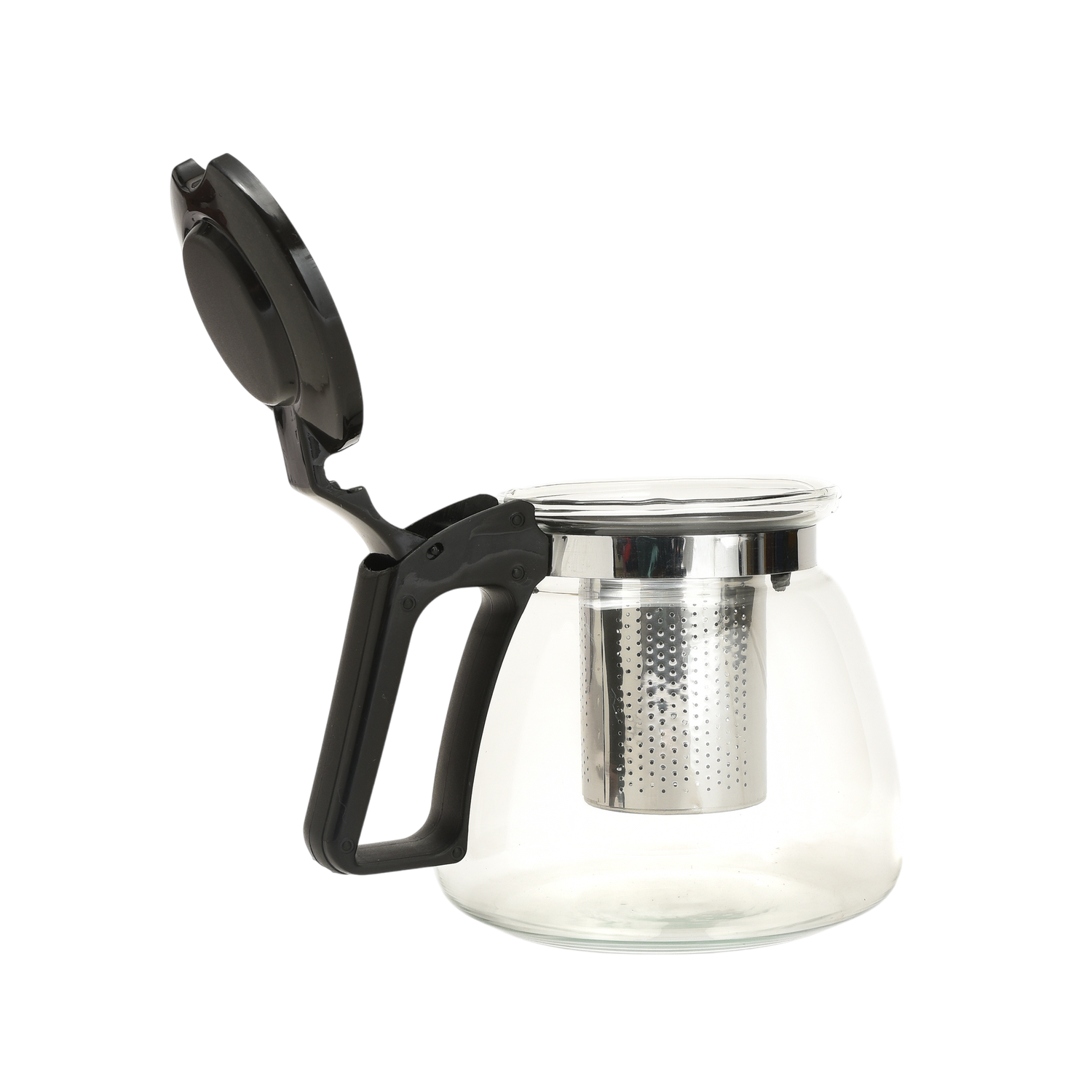 Glass Tea Pot with Infuser and Cups Set - 5 Pcs