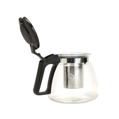 Glass Tea Pot with Infuser and Cups Set - 5 Pcs