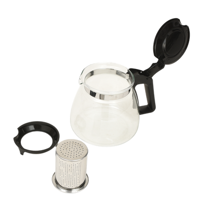 Glass Tea Pot with Infuser and Cups Set - 5 Pcs