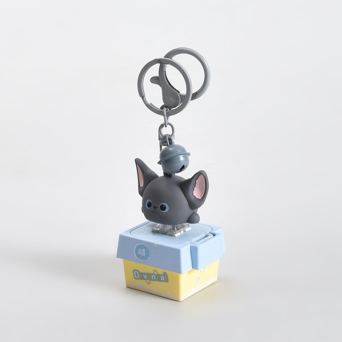 Mumuso Press-Type Sounding Cat Keychain- Makes a sound