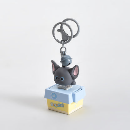Mumuso Press-Type Sounding Cat Keychain- Makes a sound