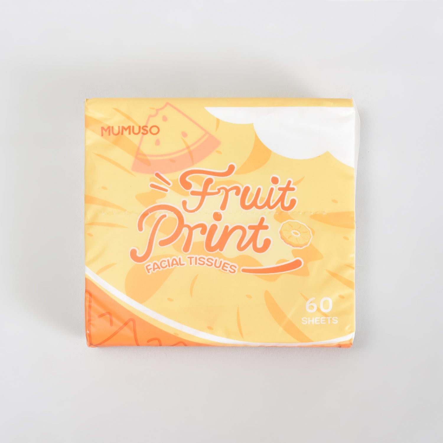 Fruit Print Facial Tissues- 60 Sheets