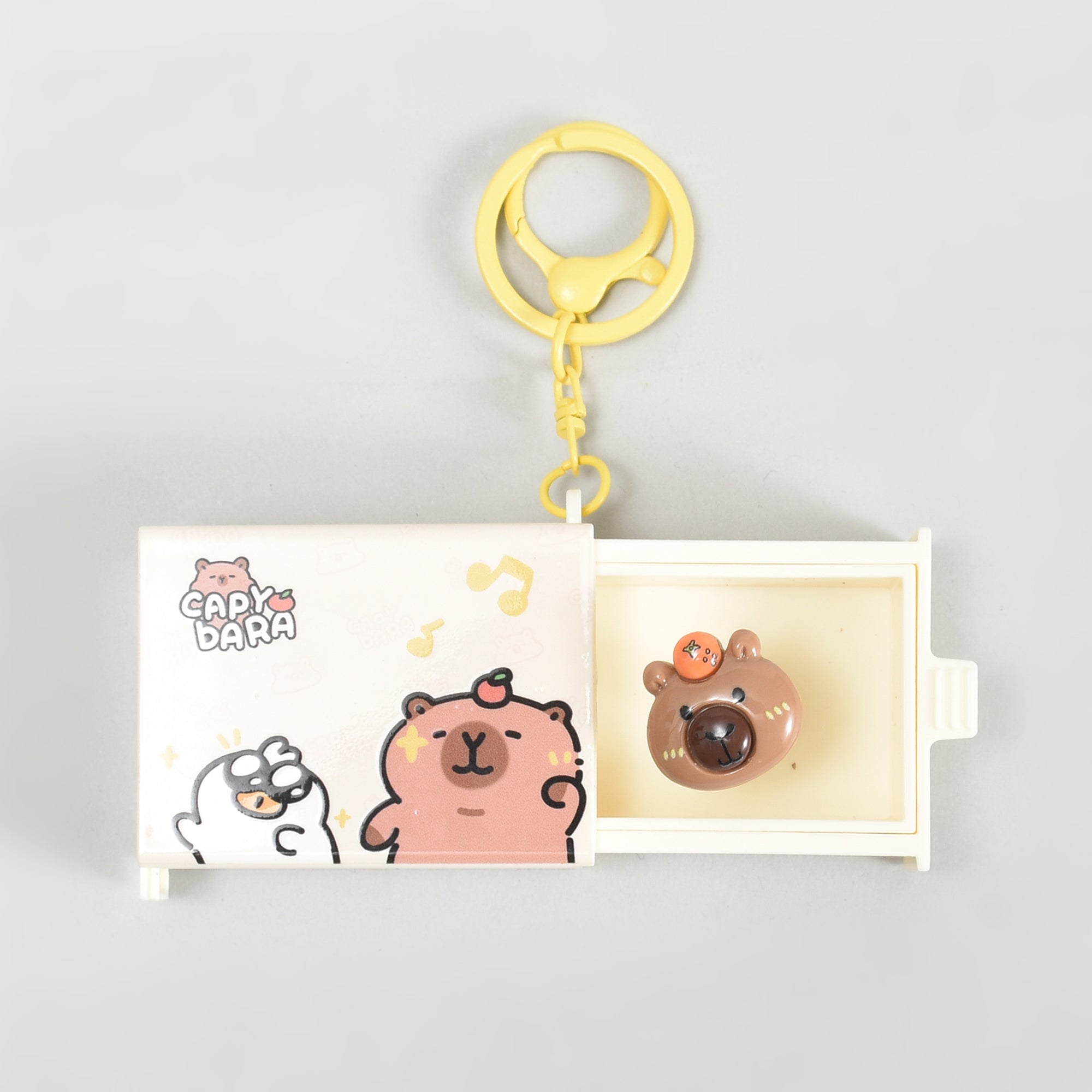 Mumuso Magic Surprise Box Capybara Keychain- Brown