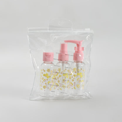 Travel-Ready 3-Piece Bottle Set - Pink