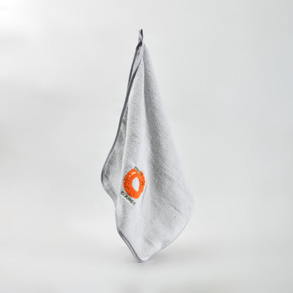 Fun Fruit Print Face Towel - Grey / Pink