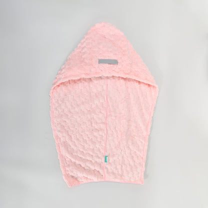 Macaron Series Oversized Hair Drying Towel - Light Pink