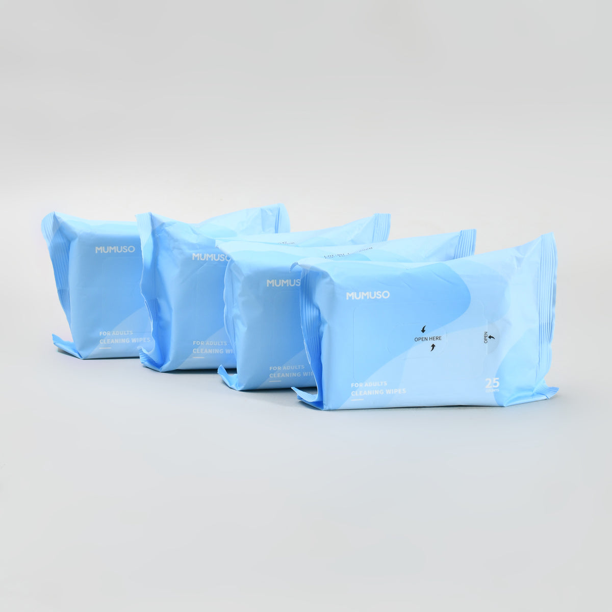 Cleansing Wipes for Adults - Set of 4 (25 sheets each)