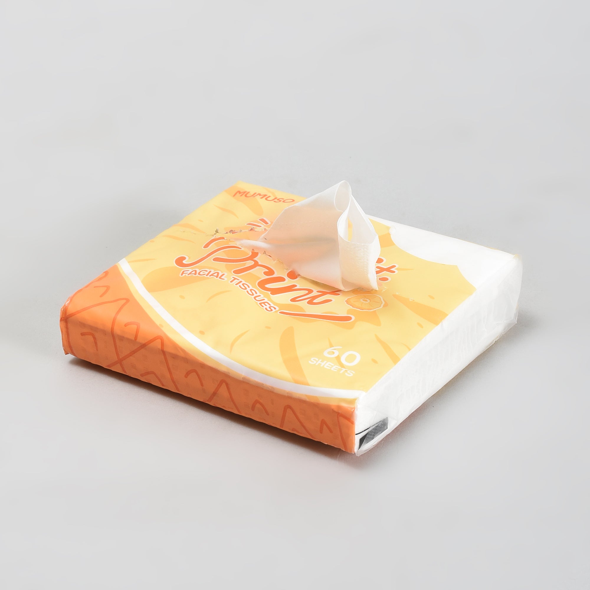 Fruit Print Facial Tissues- 60 Sheets