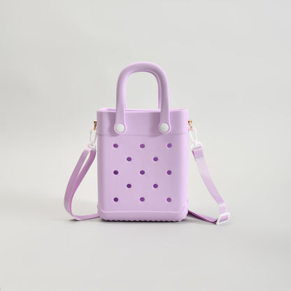 Pretty Purple Mini Tote Crossbody Bag- Summer Essential
