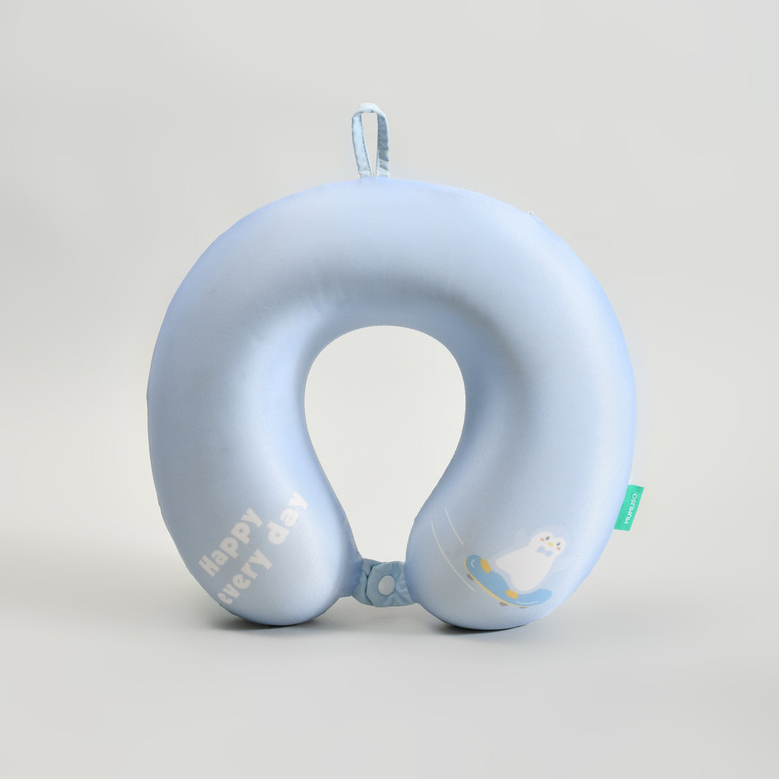Penguin Themed Cooling Memory Foam U-Shaped Neck Pillow