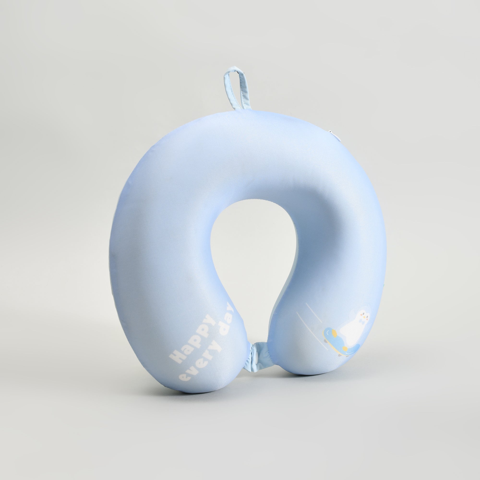 Penguin Themed Cooling Memory Foam U-Shaped Neck Pillow