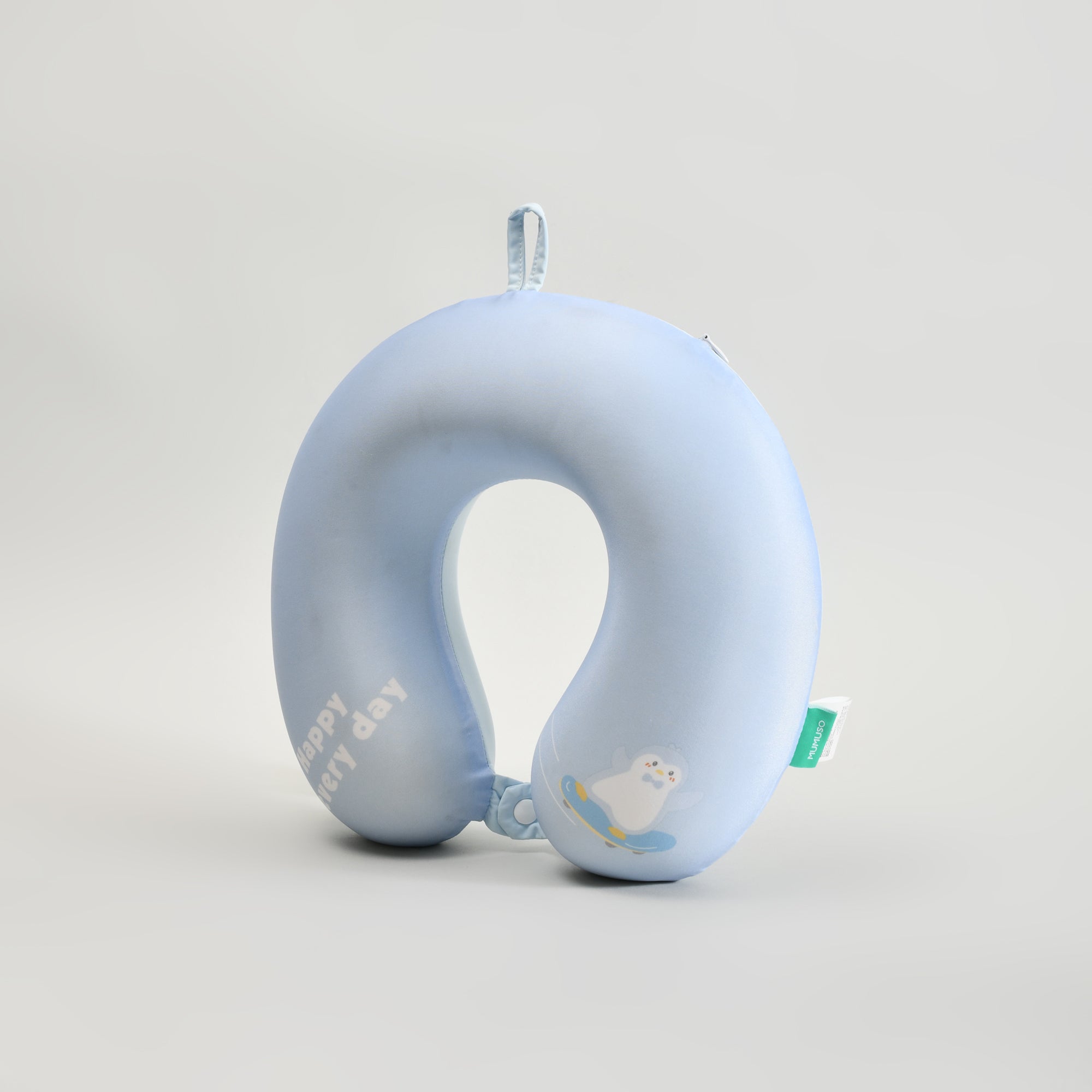 Penguin Themed Cooling Memory Foam U-Shaped Neck Pillow