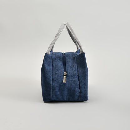 Mumuso Portable Insulated Lunch Bag- Navy Blue
