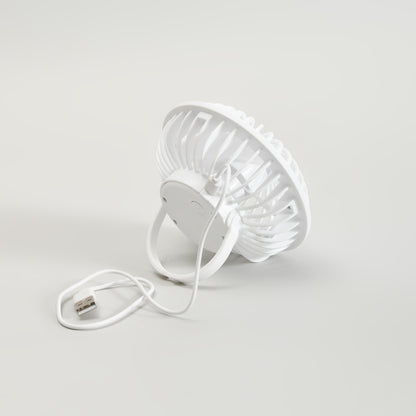 Mumuso White Hangable Desk Fan- 180 Rotation Stand