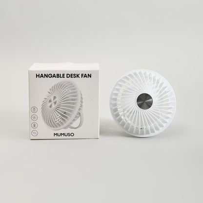 Mumuso White Hangable Desk Fan- 180 Rotation Stand