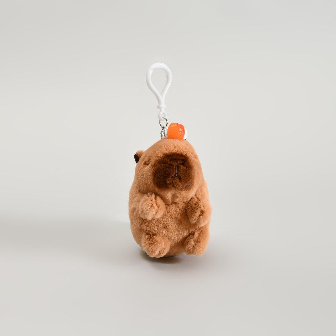 Adorable Capybara Wagging Tail Keychain- Brown
